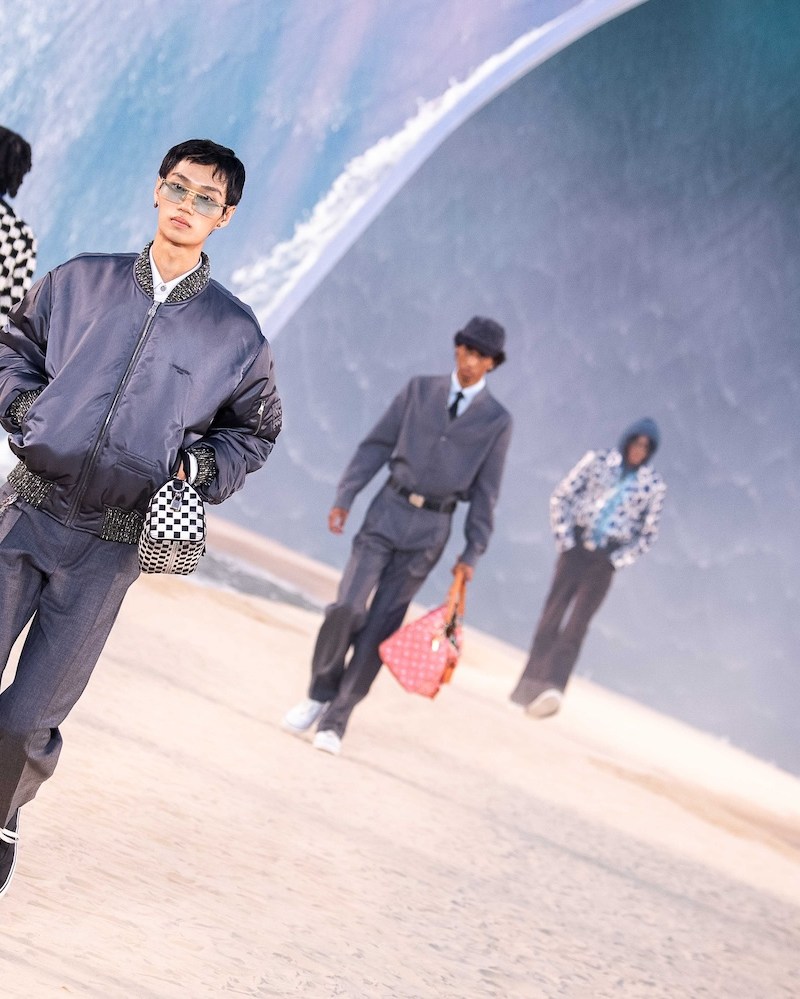 model walks the runway during the Louis Vuitton Menswear Spring/Summer 2027 fashion show