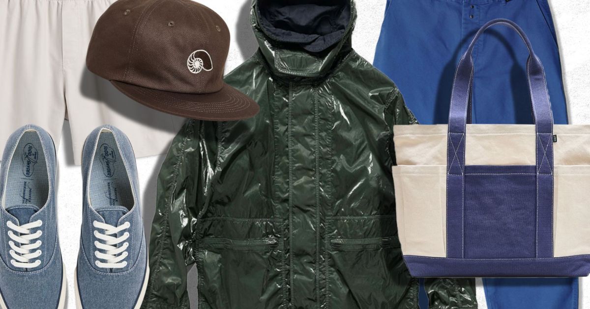 a mix of new menswear items