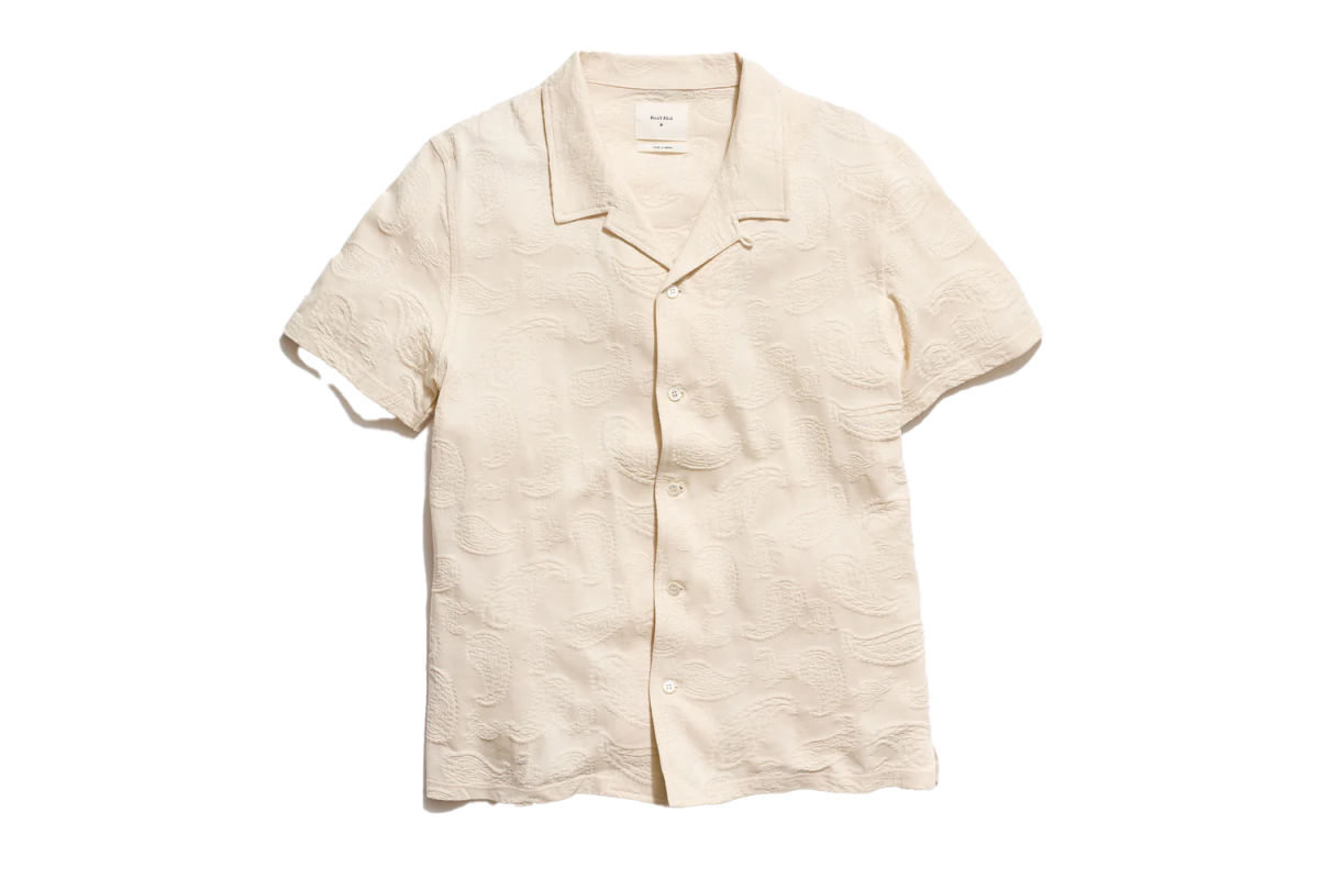 Billy Reid Short Sleeve Numajiri Beach Shirt