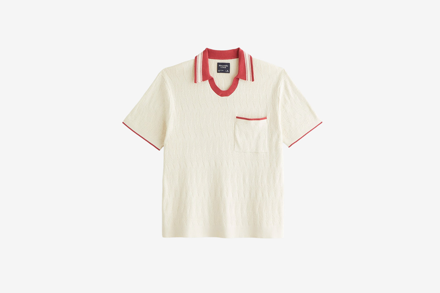 Abercrombie & Fitch Varsity Johnny Collar Sweater Polo
