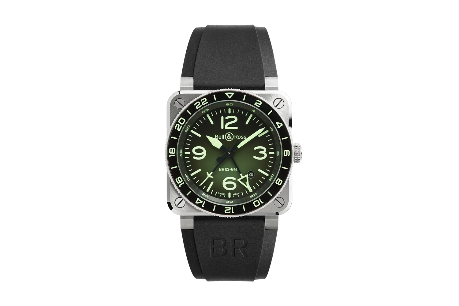 Bell & Ross BR-03 GMT Green Lum 