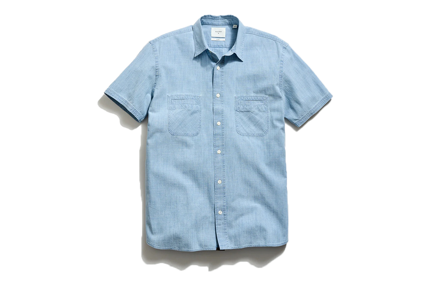 Billy Reid Short Sleeve Chambray Donelson Shirt