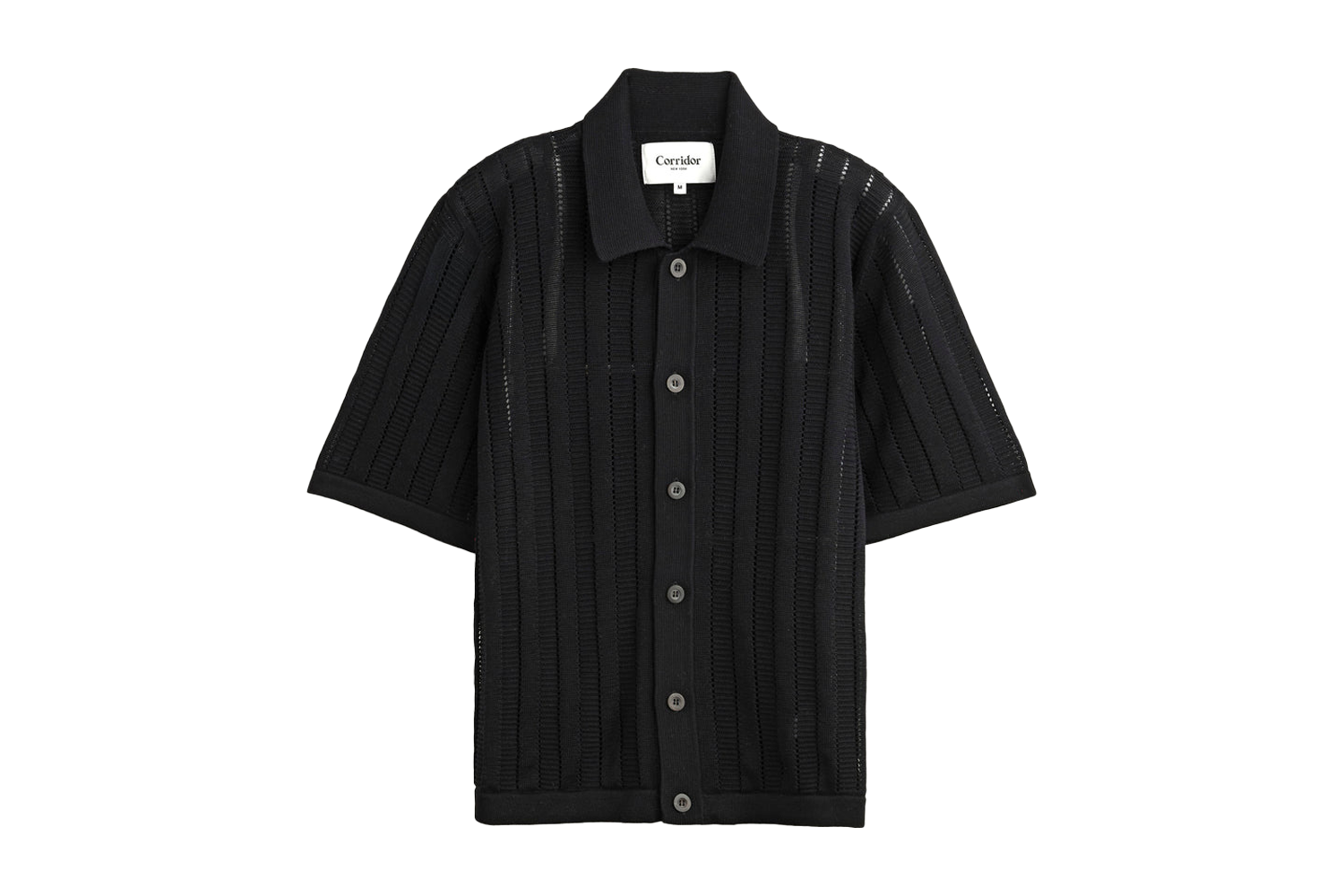 Corridor Pointelle Stripe Buttondown