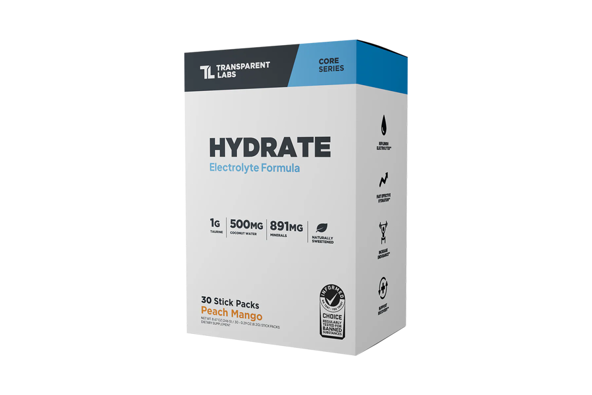 Transparent Labs Hydrate Electrolyte Stick Packs