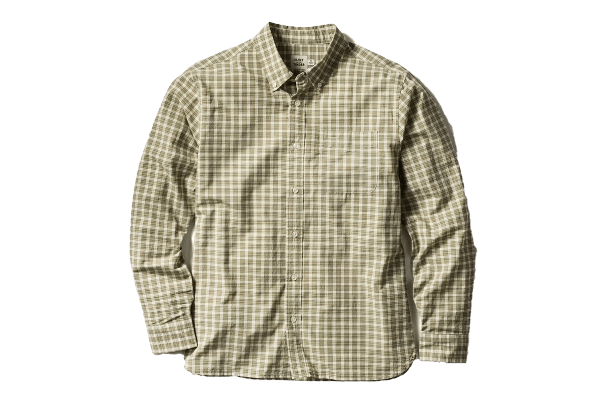 Flint and Tinder Poplin Draftsman Shirt