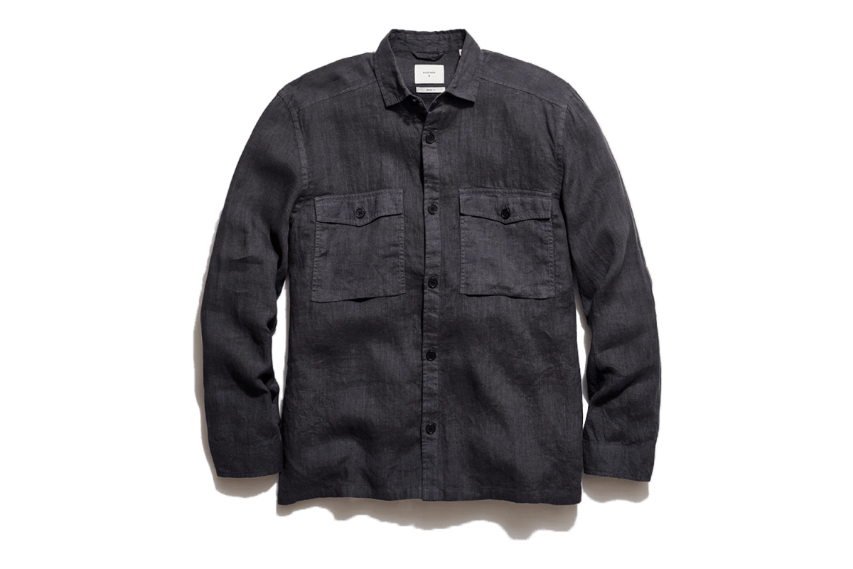 Billy Reid Linen Carpenter Overshirt