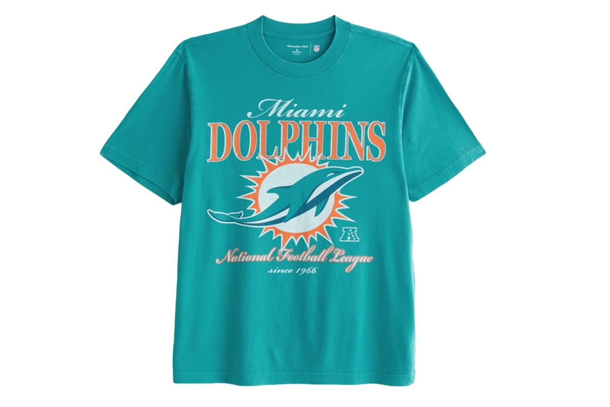Abercrombie Miami Dolphins Vintage-Inspired Graphic Tee