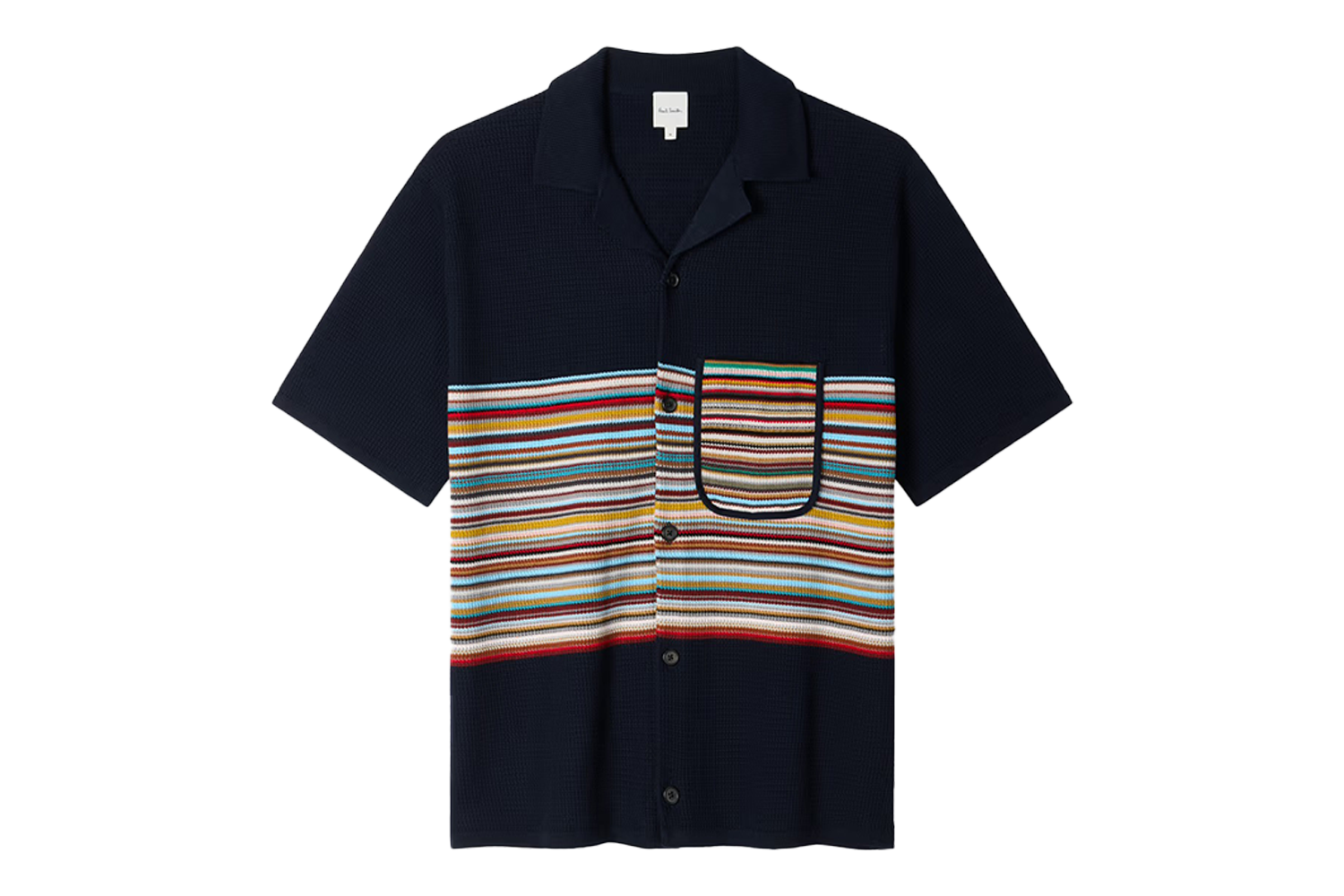 Paul Smith Organic Cotton ‘Signature Stripe’ Knitted Shirt