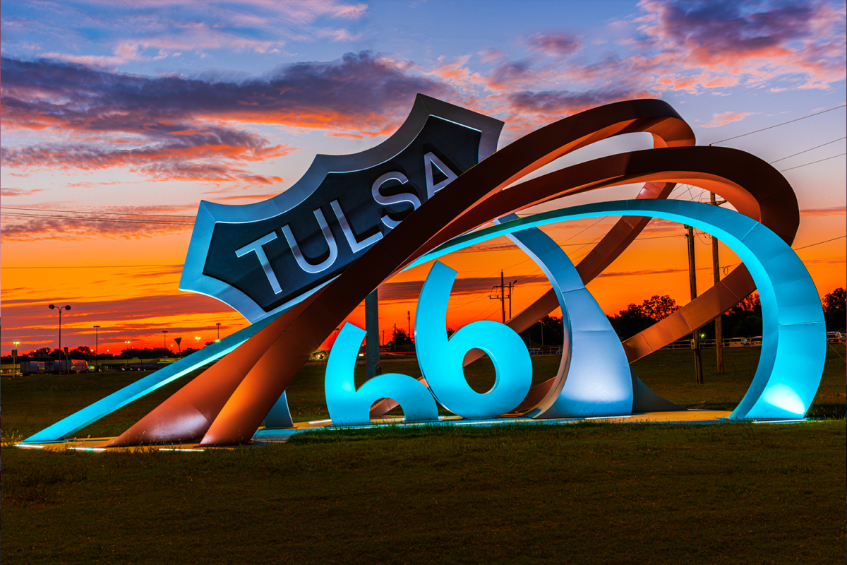 As America's most iconic highway turns 100, 28 miles of Route 66 in Tulsa tell the story of both its past and present