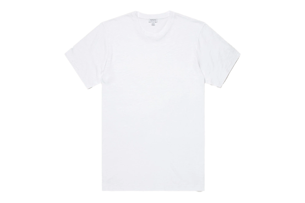 Sunspel Cotton Linen T‑Shirt