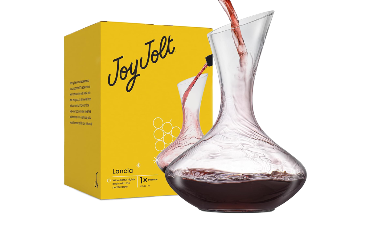 JoyJolt Lancia Crystal Wine Decanter