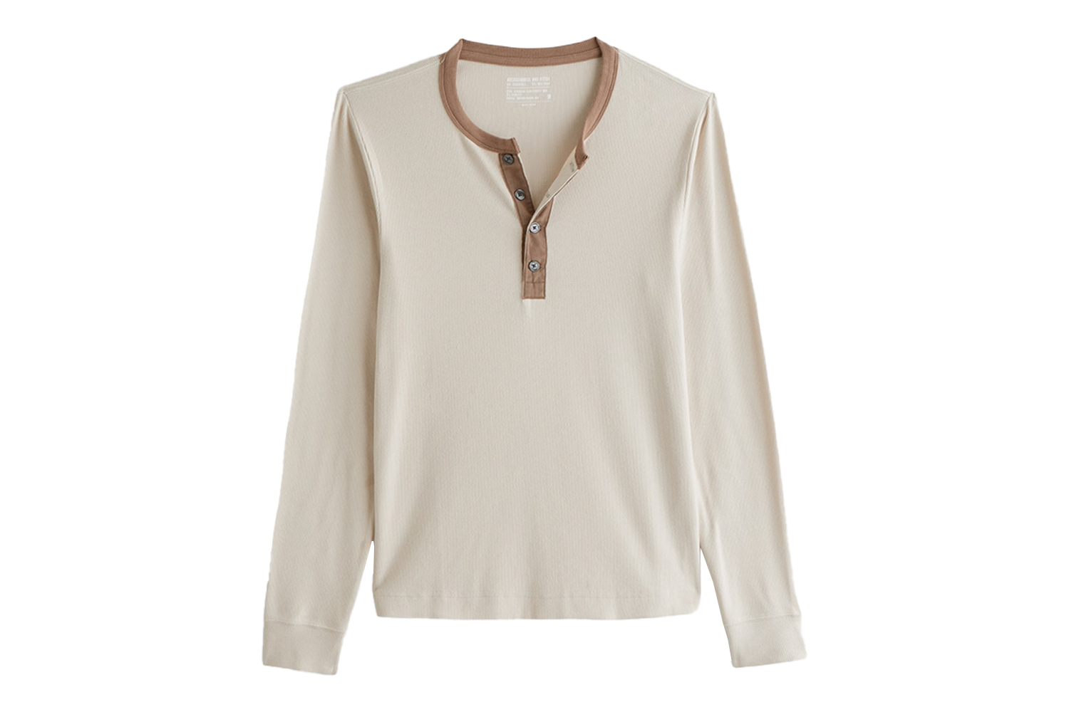 Abercrombie & Fitch Essential Slim Ribbed Henley