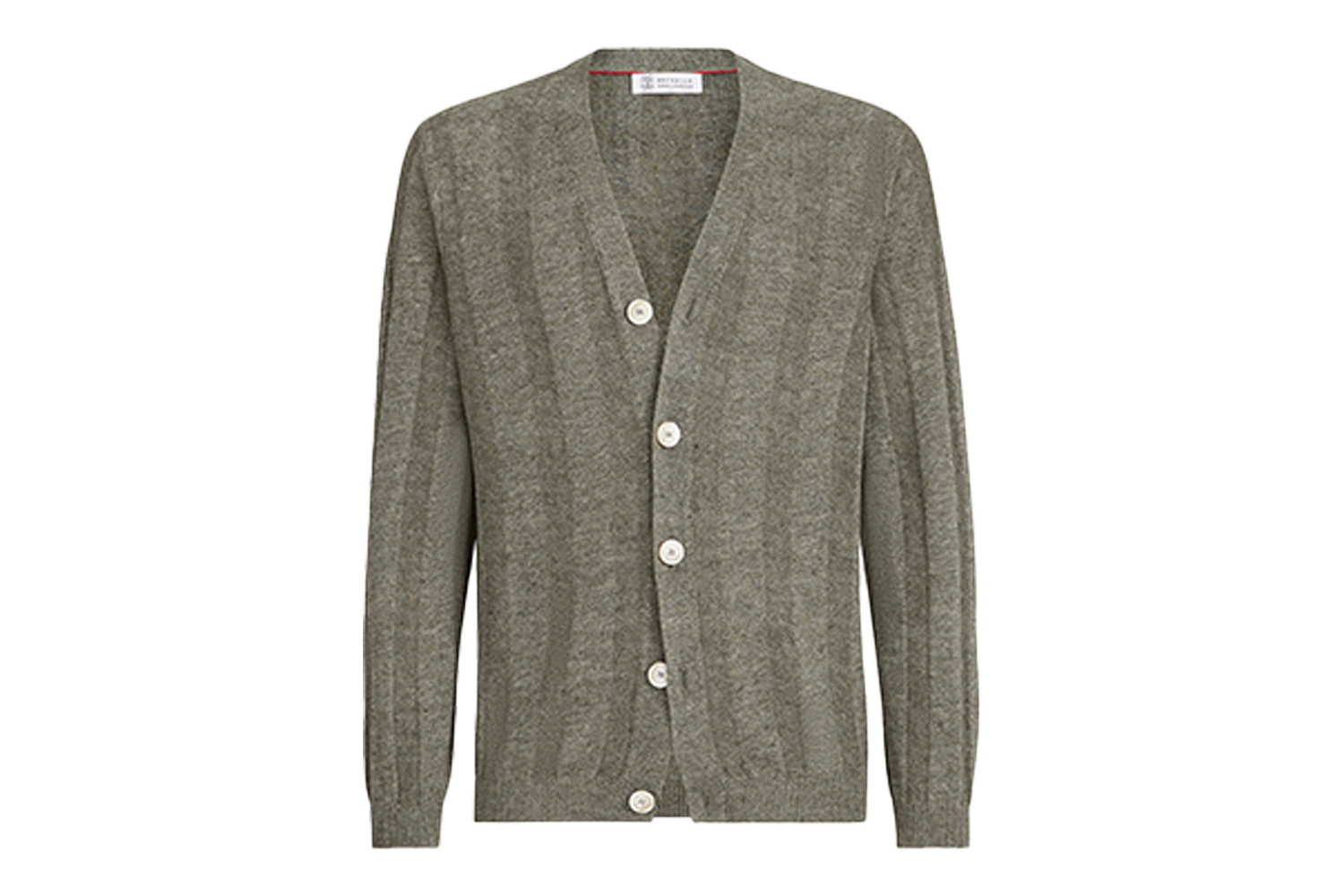Brunello Cucinelli Linen-Cotton Rib Cardigan
