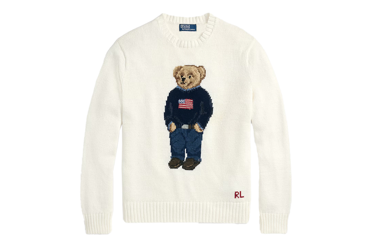Polo Ralph Lauren Cotton-Linen Polo Bear Sweater