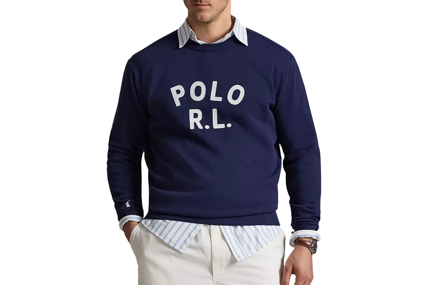 Polo Ralph Lauren Logo Crewneck Sweatshirt (Big + Tall)