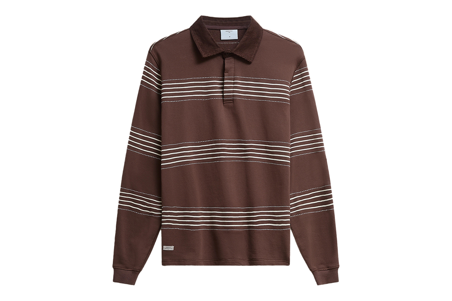 Percival Editor Striped Rugby Polo Shirt