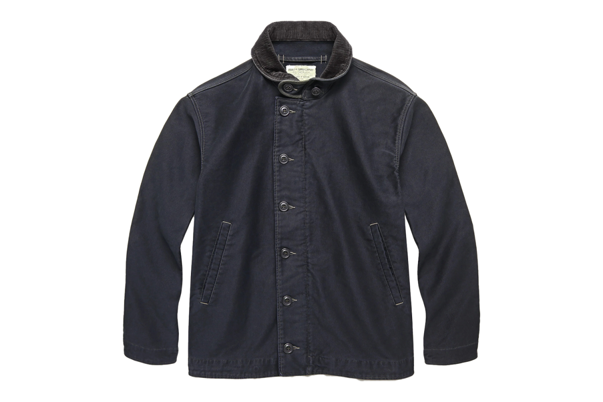 RRL Corduroy-Collar Cotton Deck Jacket