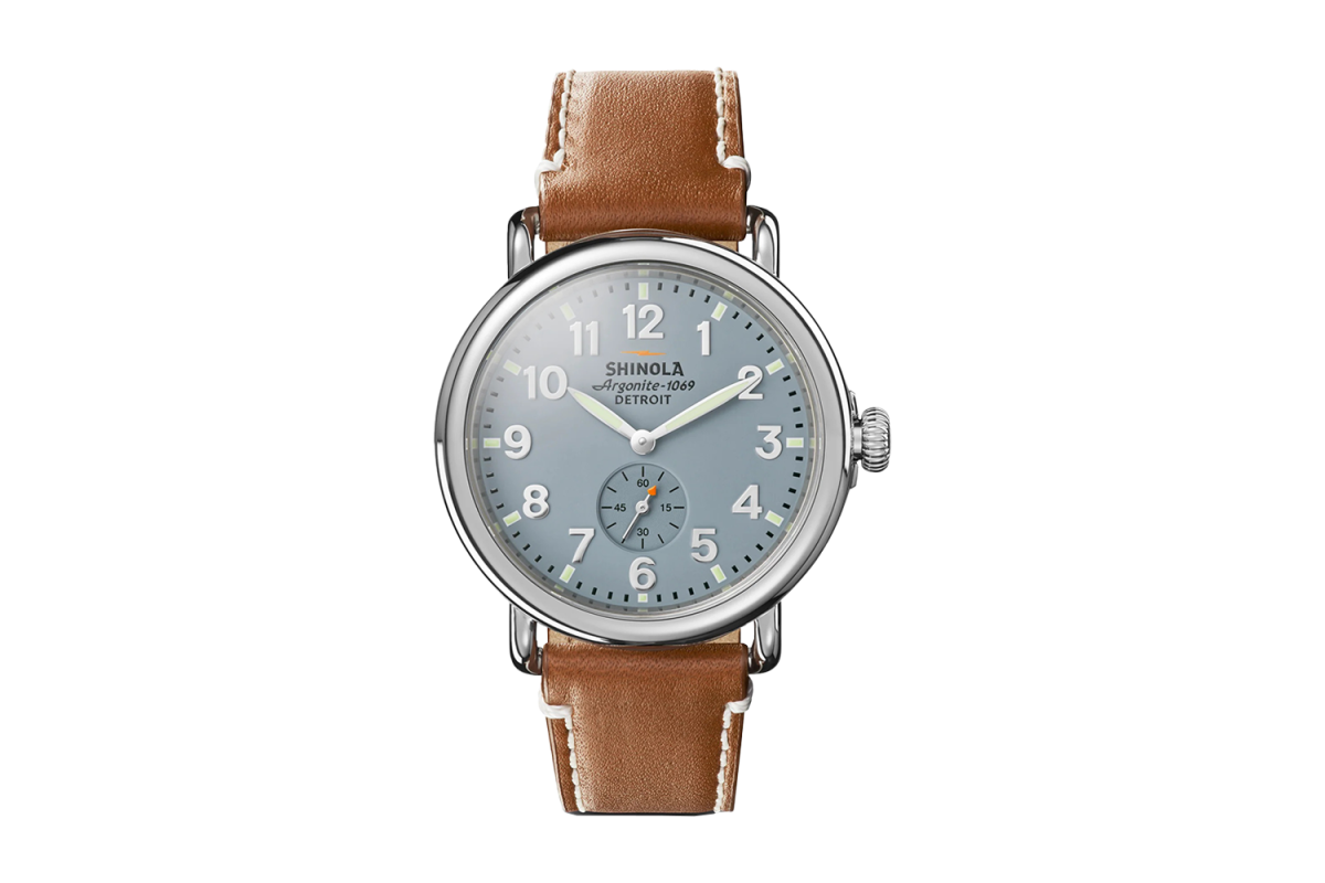 Shinola Runwell Watch in Gray-Blue