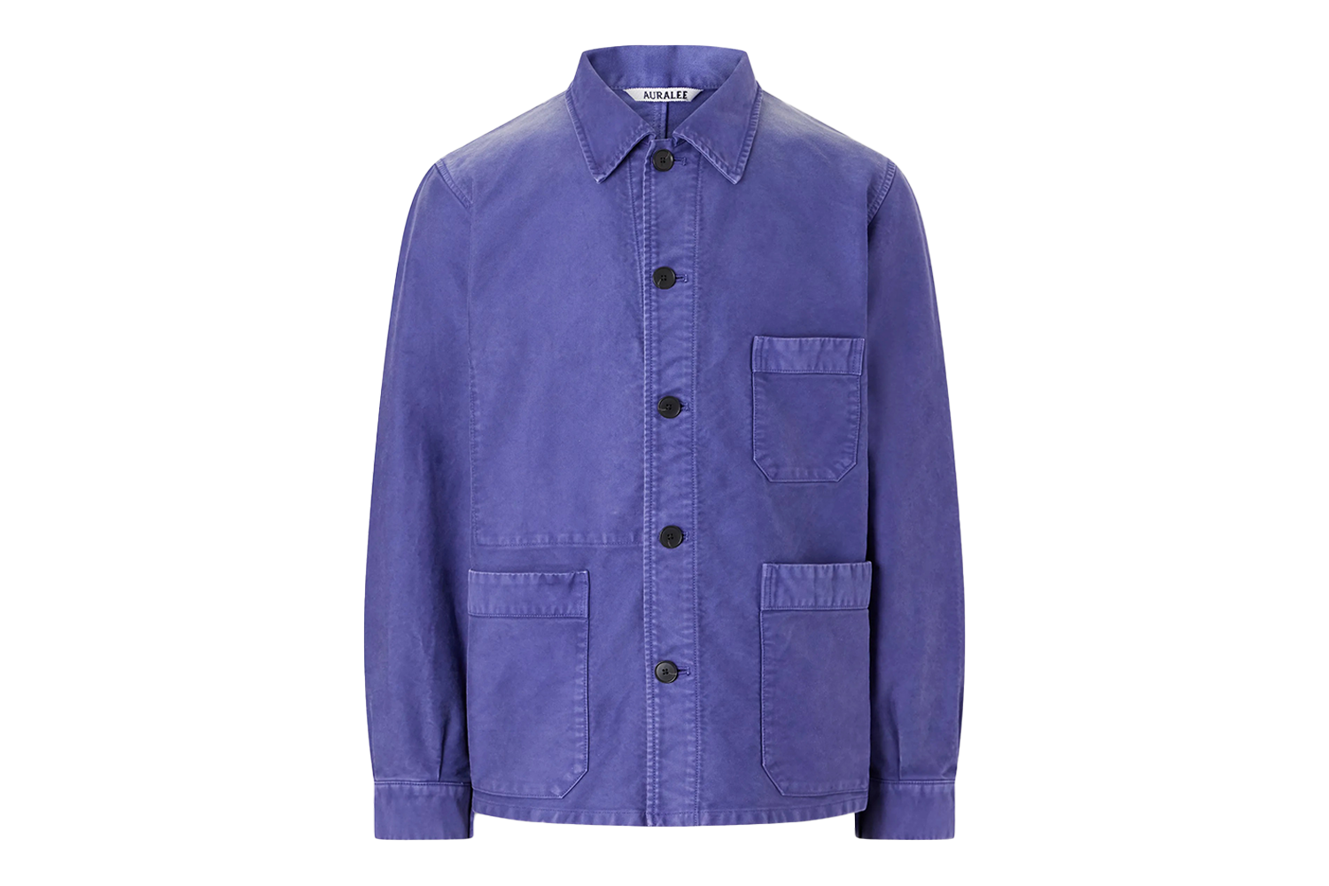 Auralee Garment-Dyed Cotton-Moleskin Blouson Jacket