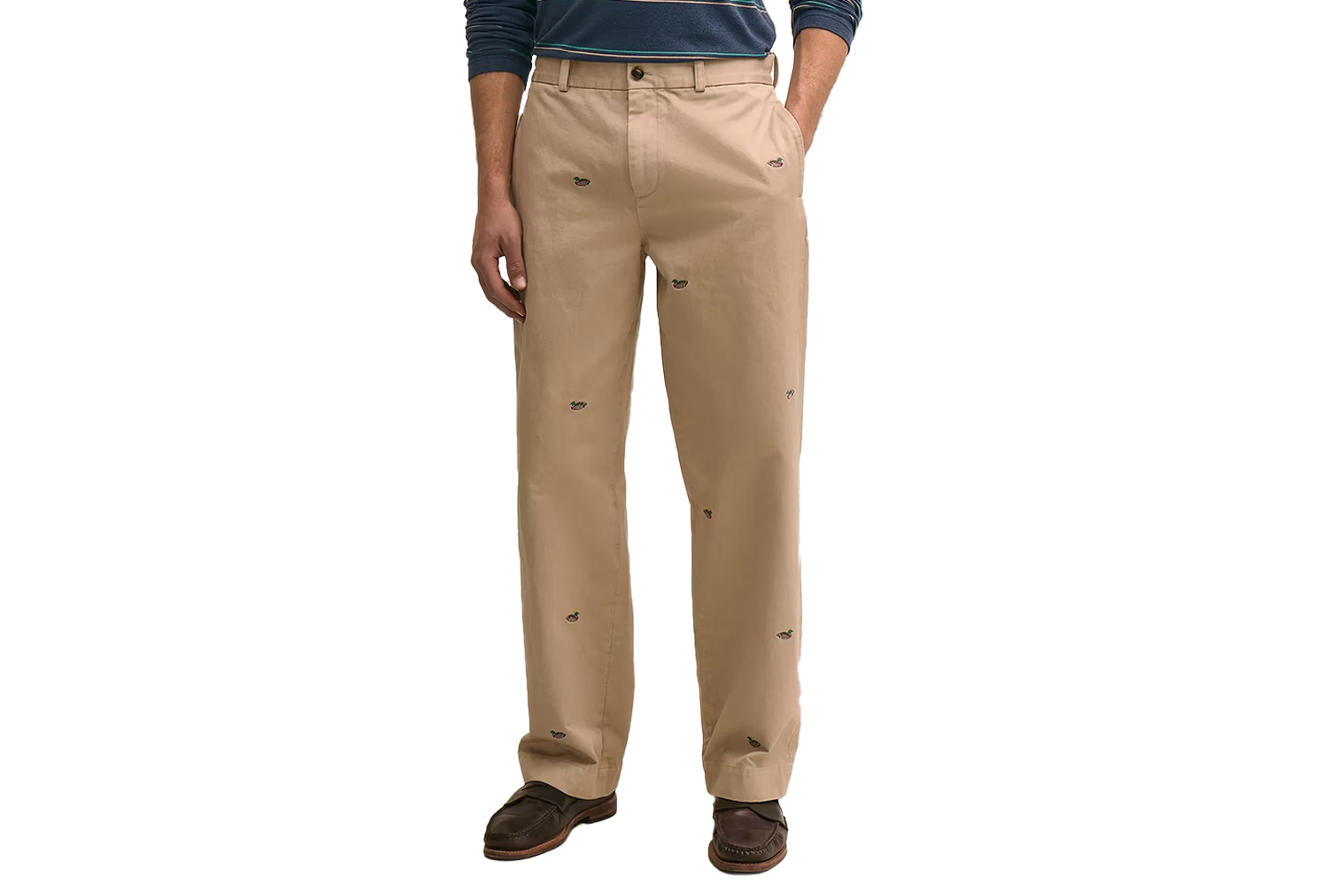 Brooks Brothers Cotton Mallard Motif Heritage Chinos