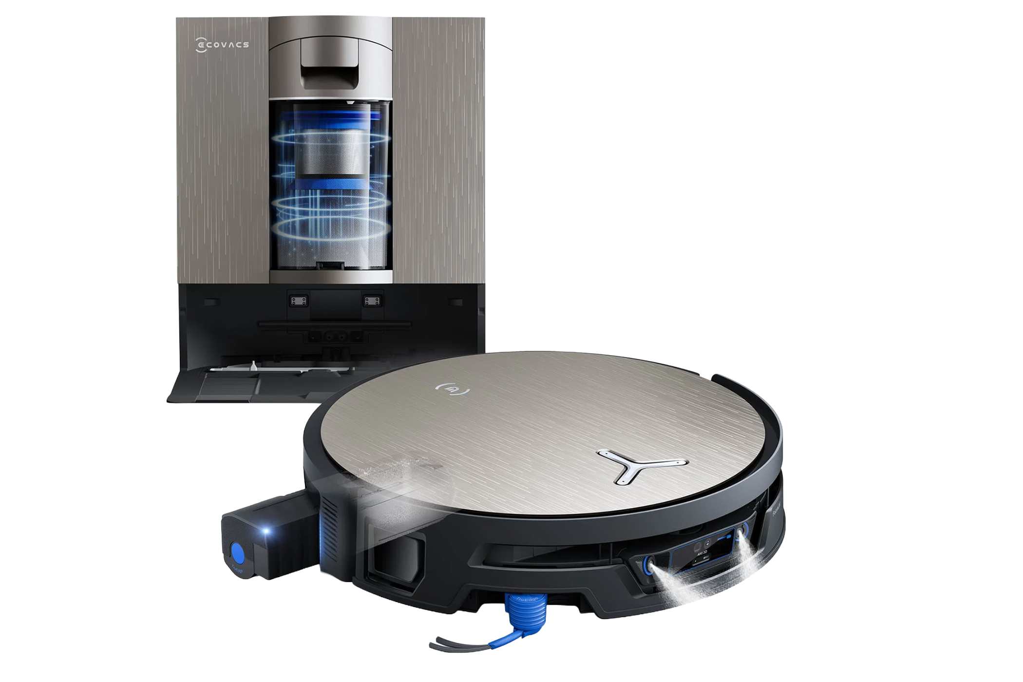 ECOVACS DEEBOT X12S OMNICYCLONE Robot Vacuum & Mop with OZMO Roller 3.0