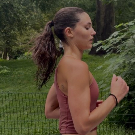 Runner Yvonne Wegener in action
