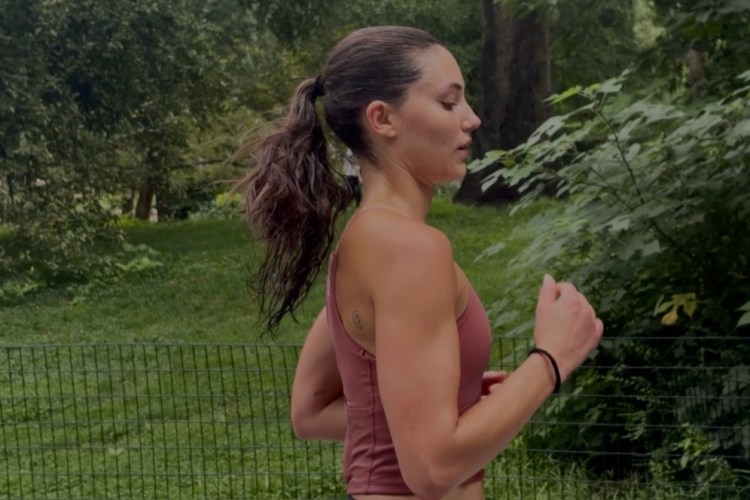 Runner Yvonne Wegener in action