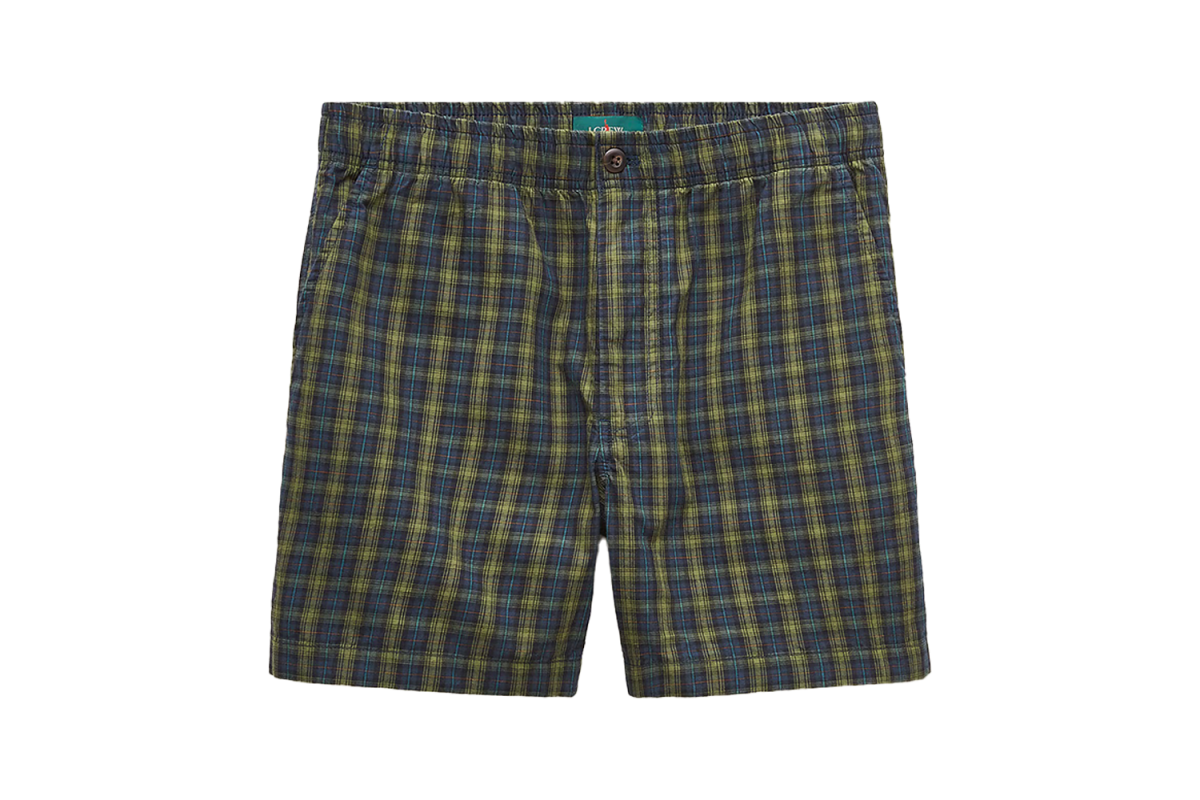 J.Crew 5.5″ Cotton Plaid Pier Short