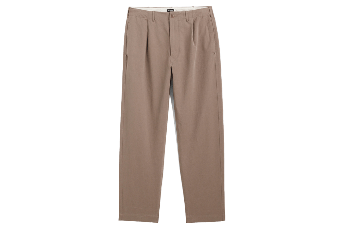 Madewell Uniform Twill Pleated Chino Pants