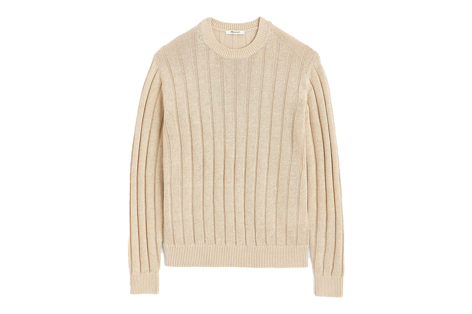 Madewell DuneRib Linen Crewneck Sweater