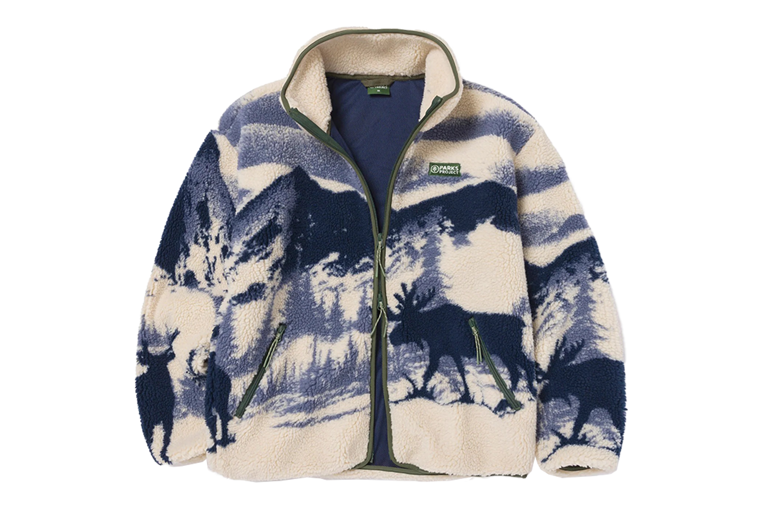 Parks Project Acadia Moose Full Zip High Pile Fleece