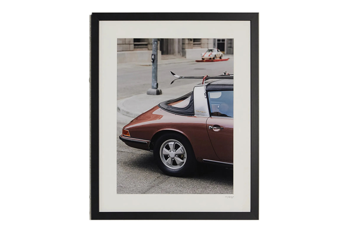Sonic Editions Framed 2026 Porsche 911 Targa Print, 40-Inch x 50-Inch