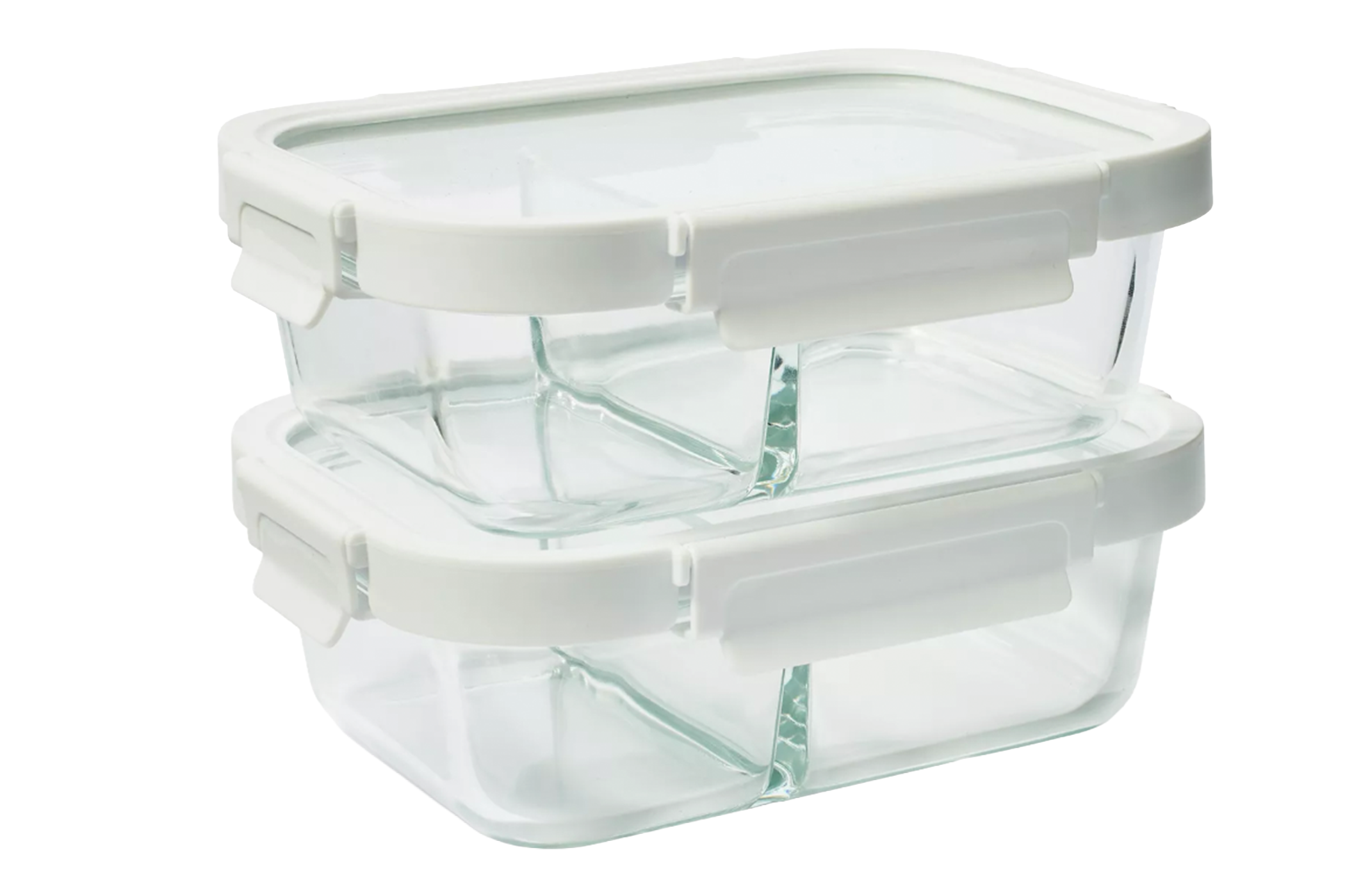 Sur La Table Divided Glass Storage Containers, 4-Piece Set