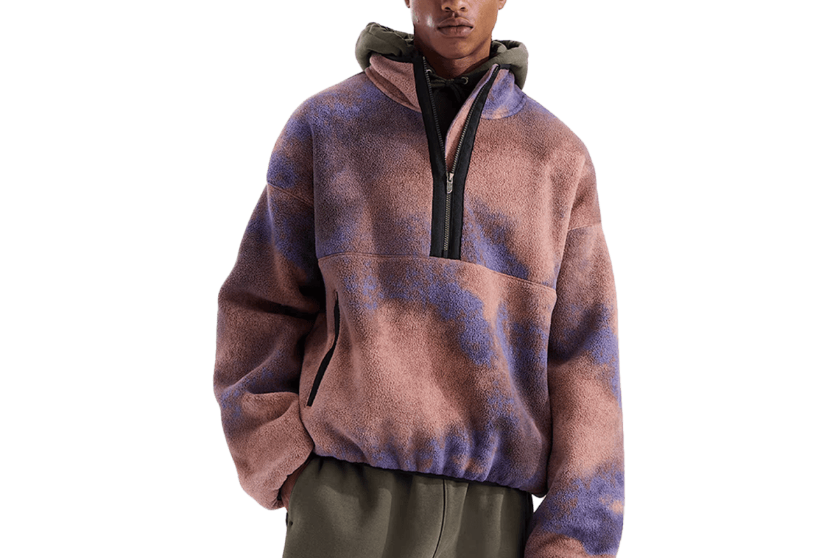 The North Face Red Box Printed Half-Zip Fleece