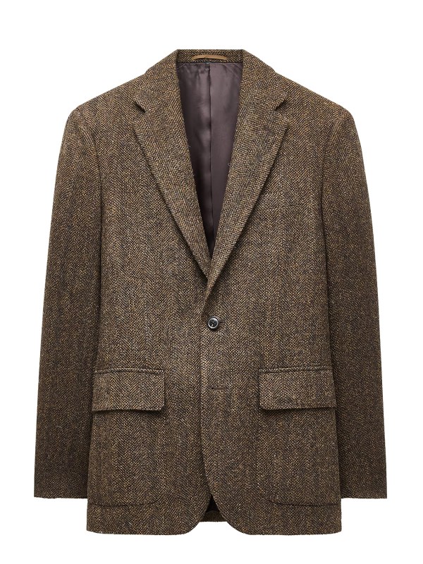 J.Crew English Broken Herringbone Wool Sport Coat