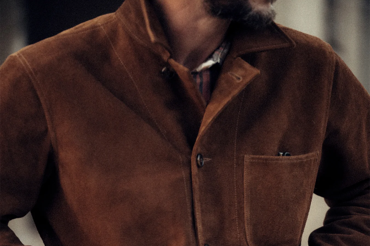 Buck Mason Suede Chore Coat