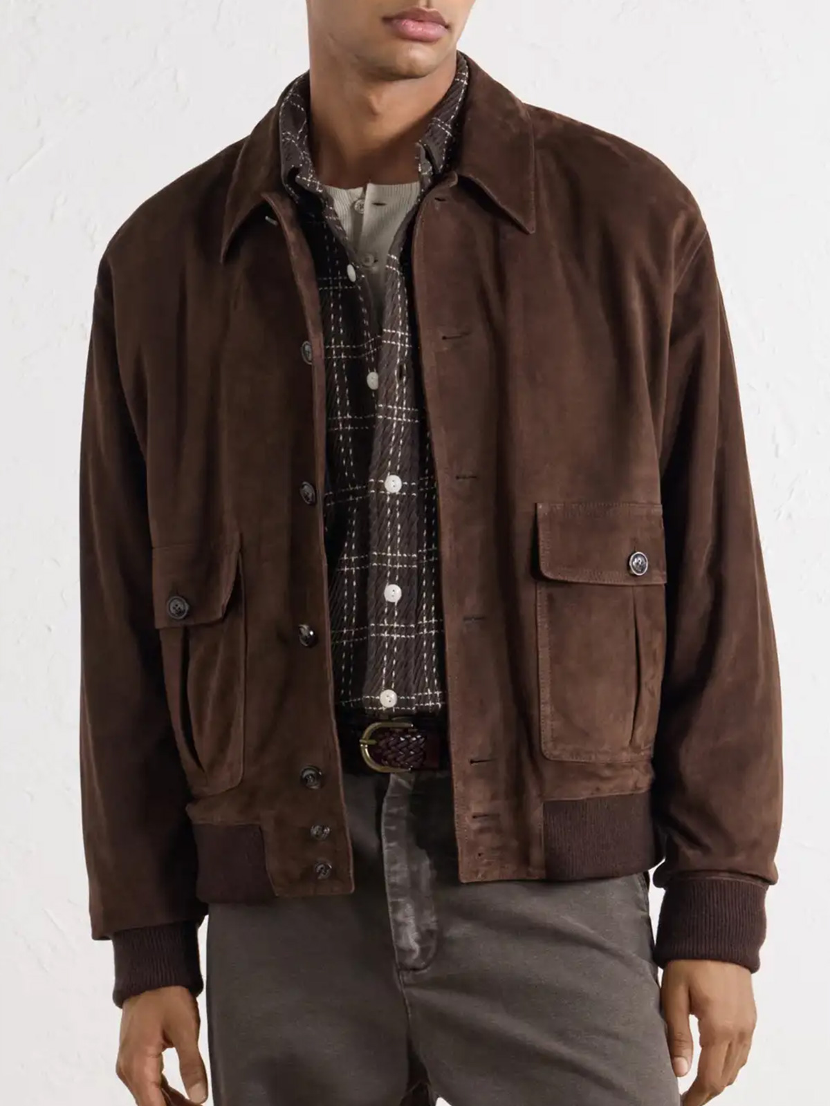Valstar Milano Colin Suede Bomber Jacket