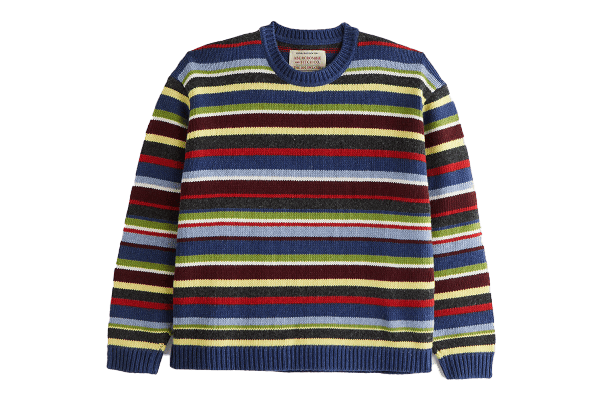 Abercrombie & Fitch Striped Crew Sweater