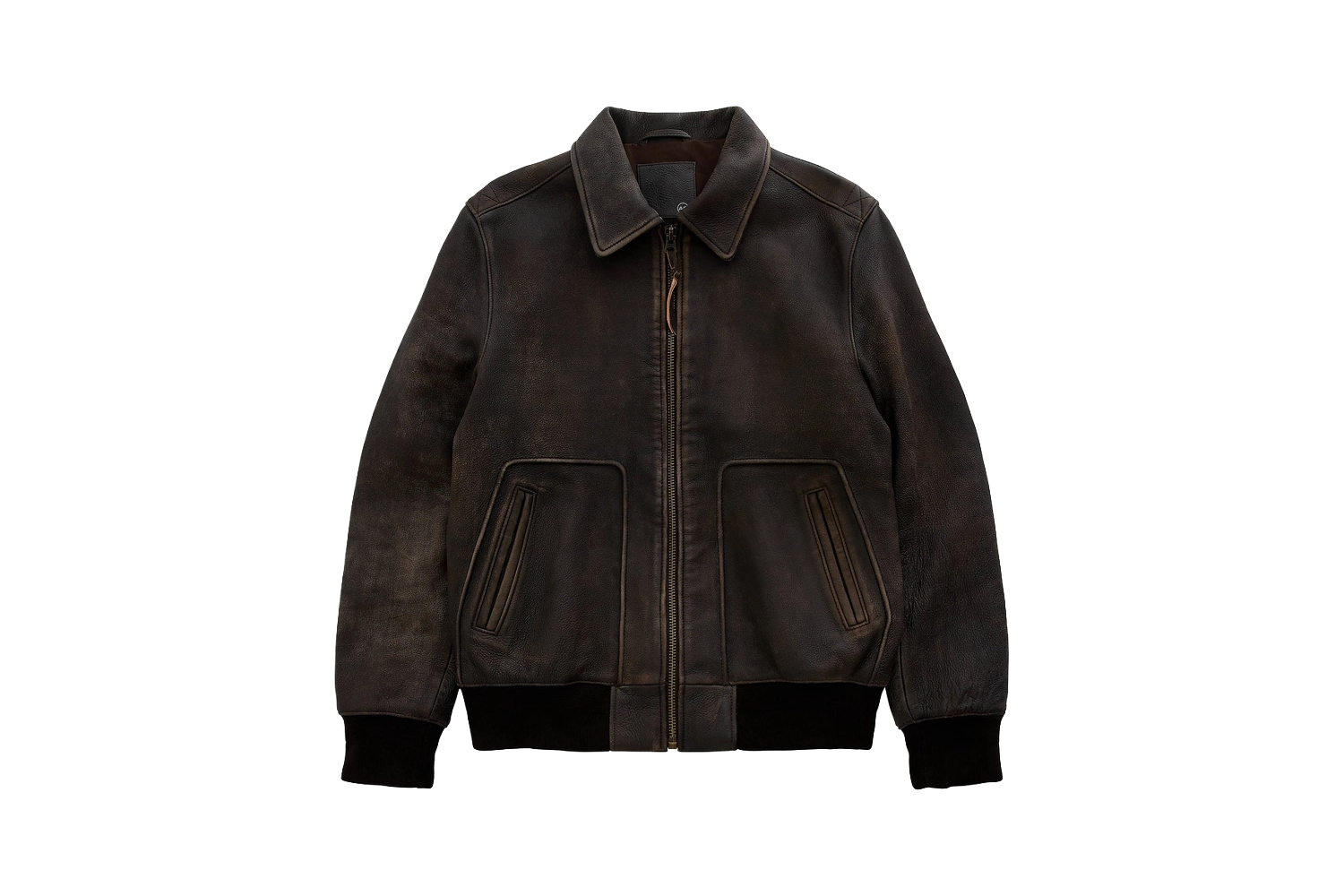 AG Jeans Charles Leather Bomber Jacket