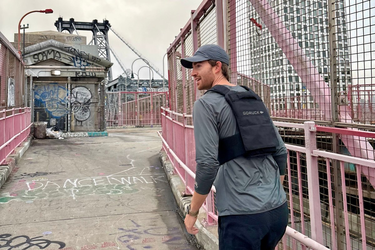 Hauling 30 pounds across the East River was a gut check with a view